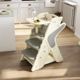 Multi functional Growing Up Dining chair,A high chair suitable for eating and feeding,Adjustable Height Toddler Tower